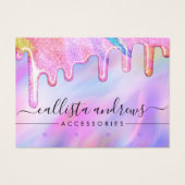 Unicorn Holographic Glitzer Tropfen Low Earring Lo (Vorderseite)