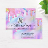 Unicorn Holographic Glitzer Tropfens Logo-Armband (Schreibtisch)