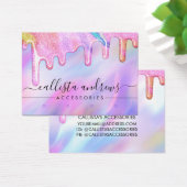 Unicorn Holographic Glitzer Tropfens Low Earring (Schreibtisch)