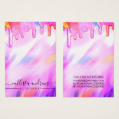 Unicorn Holographic Glitzer Tropfens - Nekklace Di (Vorne & Hinten)