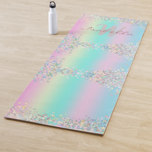 Unicorn Holographic Glitzer Yogamatte (Beispiel)