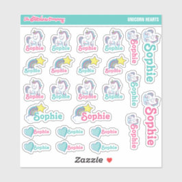 Unicorn Hörmarken mit Personalisierten Namen | Sch Aufkleber