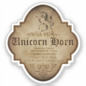 Unicorn Horn Apothecary DC Aufkleber (Vorderseite)