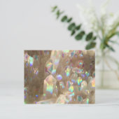 Unicorn Horn Aura Crystals Postkarte (Stehend Vorderseite)