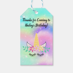 Unicorn Horn Gastgeschenk Tag Geschenkanhänger