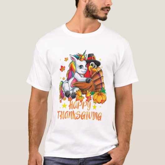Unicorn Hugs Türkei Happy T-Shirt (Vorderseite)