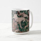 Unicorn Hunt Mittelalterliche Kunst - Einhorn vert Kaffeetasse (VorderseiteRechts)