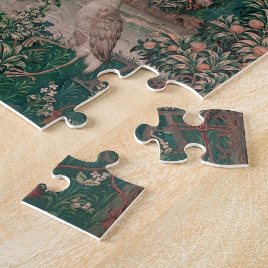Unicorn Hunt Mittelalterliche Kunst - Einhorn vert Puzzle (Seite)