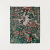 Unicorn Hunt Mittelalterliche Kunst, Unicorn verte Wandteppich (Vorderseite)