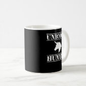 Unicorn Hunter T-Mens Horse Spaß Novelty 522 Kaffeetasse (VorderseiteRechts)