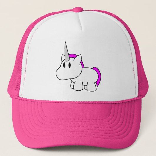 Unicorn-Hut (lila) Truckerkappe (Vorderseite)