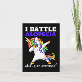 Unicorn I Battle Alopezie Bewusstsein Karte