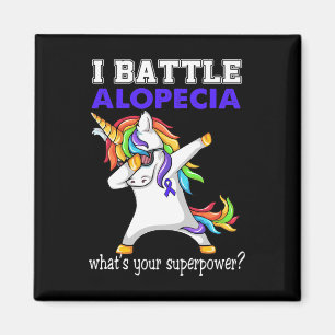 Unicorn I Battle Alopezie Bewusstsein Magnet