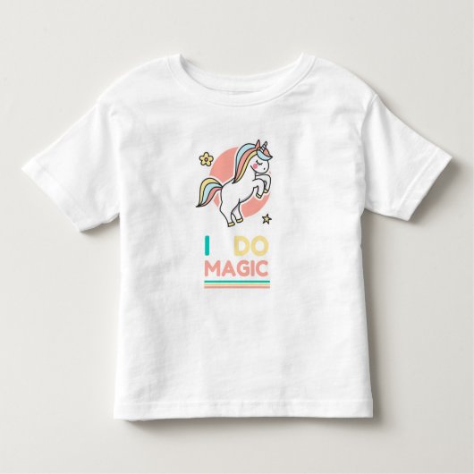 Unicorn - I Do Magic Kleinkind T-shirt (Vorderseite)