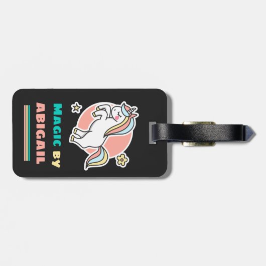 Unicorn - I Do Magic - Magie von dir Gepäckanhänger (Rückseite horizontal)