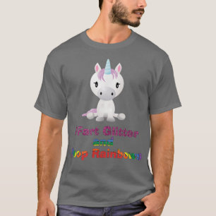 Unicorn I Furz Glitzer und Kack Rainbows T-Shirt