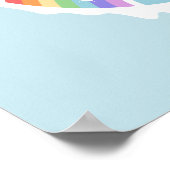 Unicorn Ice Cream Cone Poster (Ecke)