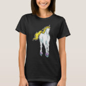 Unicorn Ice Skaten Roller Skate T-Shirt (Vorderseite)