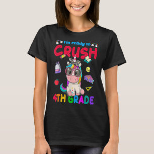 Unicorn Ich bin bereit, 4. Klasse Niedlich zu zerk T-Shirt