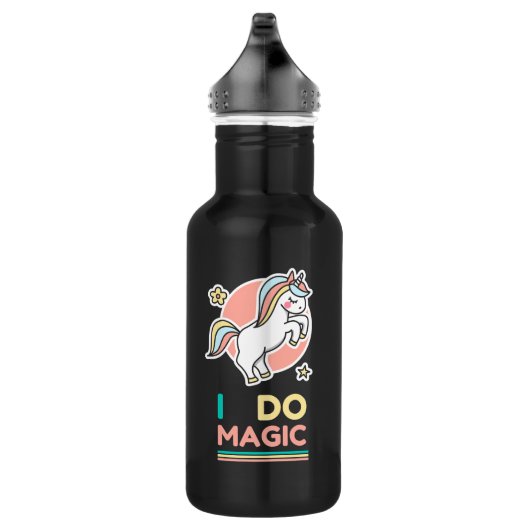 Unicorn - Ich mache Magie Edelstahlflasche (Rechts)