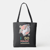 Unicorn - Ich mache Magie Tasche (Rückseite)