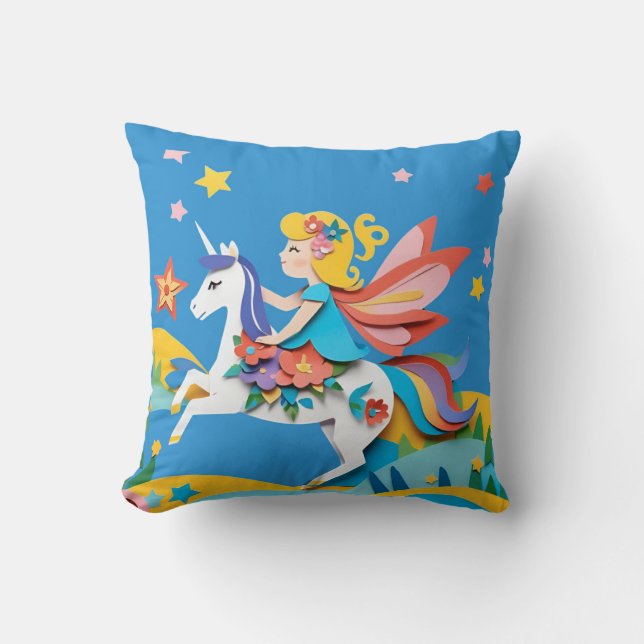 Unicorn-III-Platz-Kissen Kissen (Vorderseite)