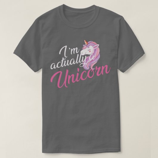 Unicorn Im wirklich ein Einhorn T-Shirt (Design vorne)