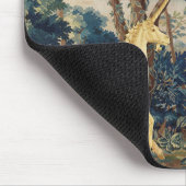 UNICORN IN HOLZLANDSCHAFT,BÄUME,GREENERIE MOUSEPAD (Ecke)