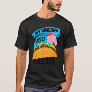 Unicorn In Taco Cool Nacho Cinco De Mayo Costume T-Shirt