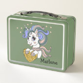 Unicorn individualisieren metall brotdose (Rückseite)