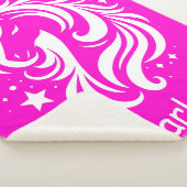 Unicorn Individuelle Name Fuchsia Sherpadecke (3/4)