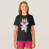 Unicorn Inline-Skaten-Roller-Skate T-Shirt (Vorne ganz)