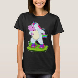 Unicorn Inline-Skaten-Roller-Skate T-Shirt