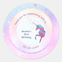 Unicorn Iridescent Holographic Glitzer Gastgeschen