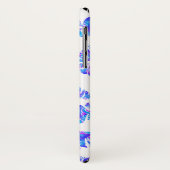 UNICORN Iridescent Lila Foil Metallic KISS LIPS Case-Mate iPhone Hülle (Hinten/Links)