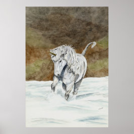 Unicorn isländisch poster