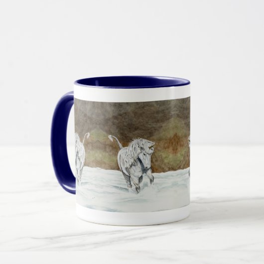 Unicorn isländisch tasse (Vorderseite Links)