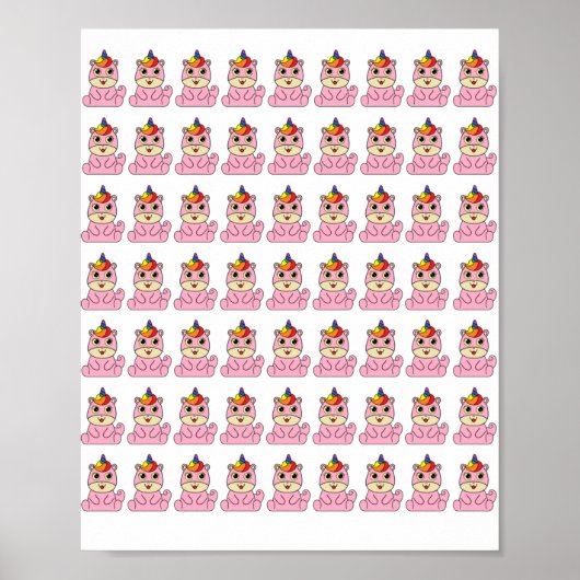 Unicorn ist ein schönes Design Poster (Vorne)