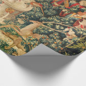 UNICORN IST GEFUNDEN / Springbrunnen und andere Ti Geschenkpapier (Ecke)