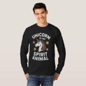 Unicorn ist mein Geist-Tier T-Shirt (Vorne ganz)