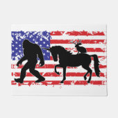 Unicorn, Jackalope, Bigfoot and the American Flag Fußmatte (Vorderseite)
