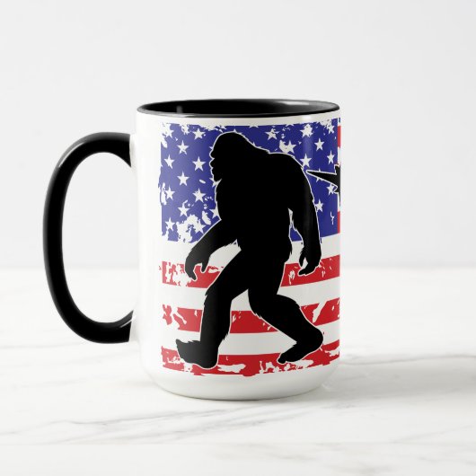 Unicorn, Jackalope, Bigfoot and the American Flag Tasse (Links)