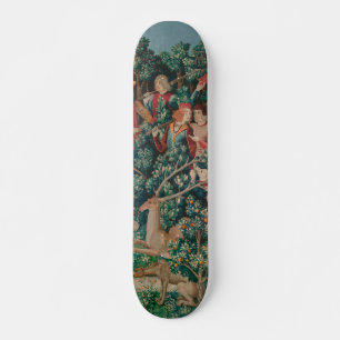 Unicorn-Jagd Mittelalterliche Kunst - Unicorn gefu Skateboard