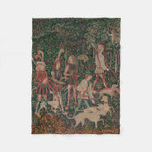 Unicorn-Jagd Städtische Badeanstalt Fleecedecke (Vorderseite)