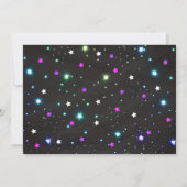 Unicorn Joint Roller Skating Birthday Neon Glow Einladung (Rückseite)