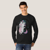 Unicorn jumping Rope Mythical Creature Sport T-Shirt (Vorne ganz)