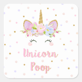 Unicorn Kacke Aufkleber Geburtstagspartei bevorzug