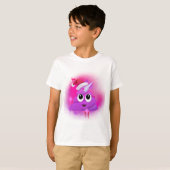 Unicorn kacken Spray-Farbe Sankt Emoji T-Shirt (Vorne ganz)