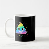 Unicorn Kackte Magic Rainbow Funny Halloween Kostü Kaffeetasse (Links)