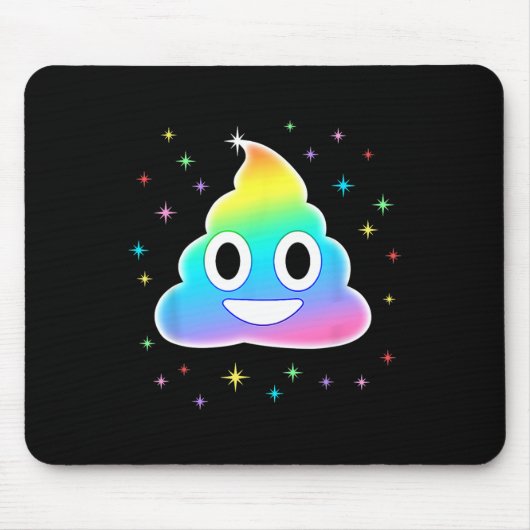 Unicorn Kackte Magic Rainbow Funny Halloween Kostü Mousepad (Vorne)